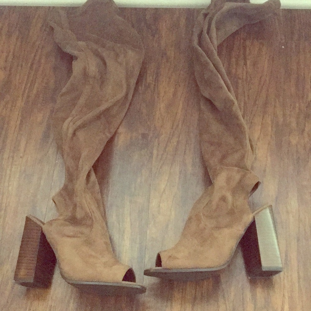 Thigh high peek toes